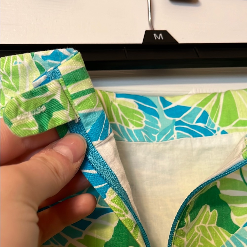 VTG Lily Pulitzer Leaf Printed Skirt - Picture 7 of 8
